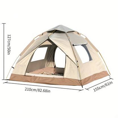 Automatic Quick-Setup Camping Tent, Suitable for 1-3/3-4 Person Tent, All Seasons
