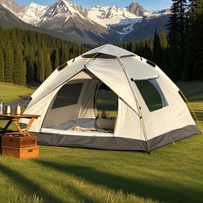 Automatic Quick-Setup Camping Tent, Suitable for 1-3/3-4 Person Tent, All Seasons