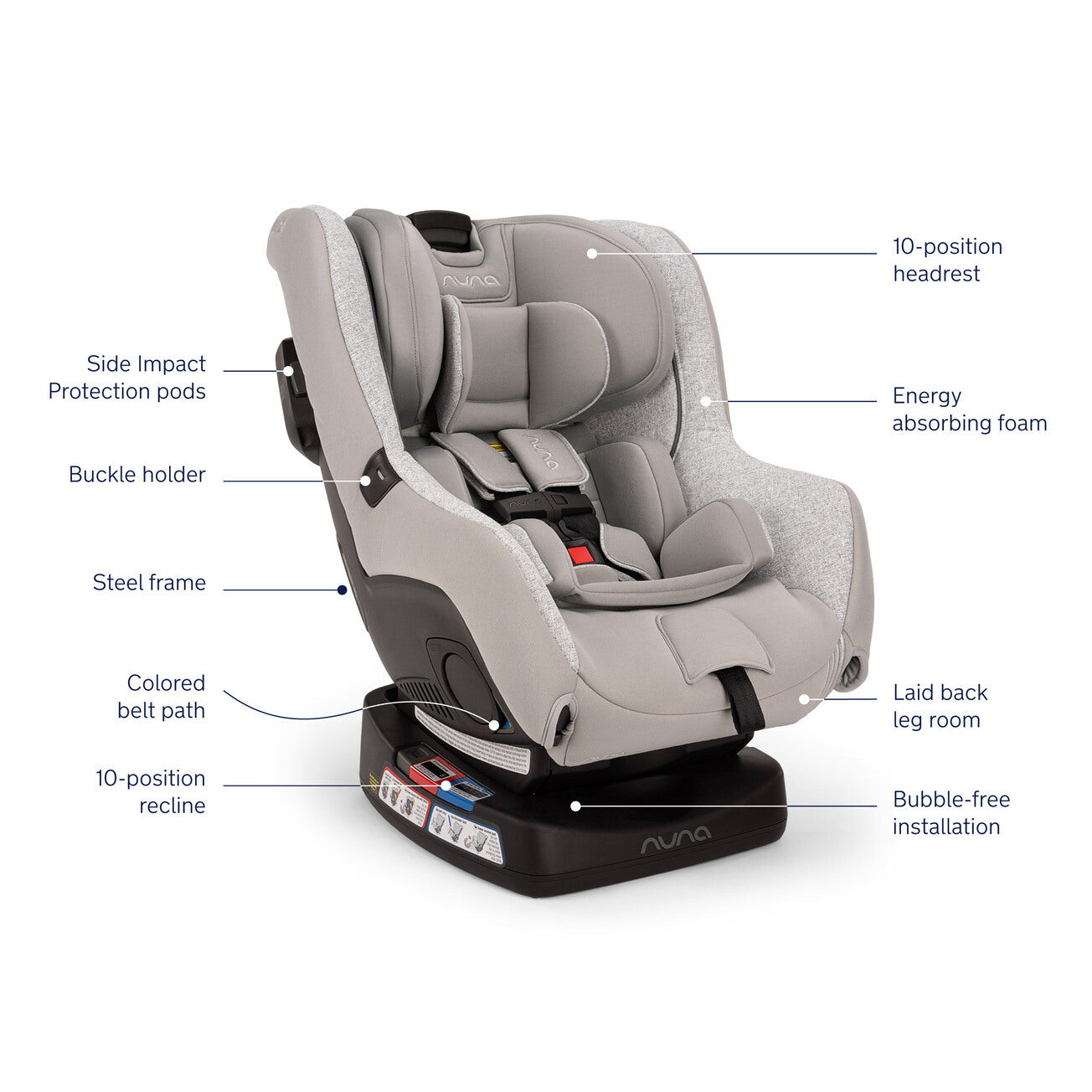 🎉Nuna RAVA Convertible Car Seat - Sterling（🎁Special Sale—Free Shipping）