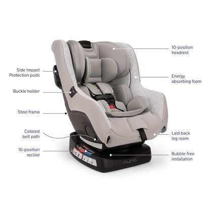 🎉Nuna RAVA Convertible Car Seat - Sterling（🎁Special Sale—Free Shipping）