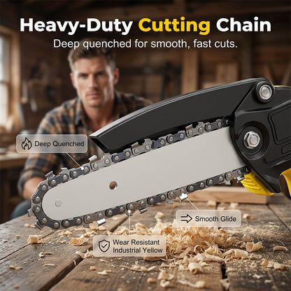 🔥Ergonomic Mini Electric Saw with Safety Lock, Cordless Portable Cutting Tool for Wood DIY Craft
