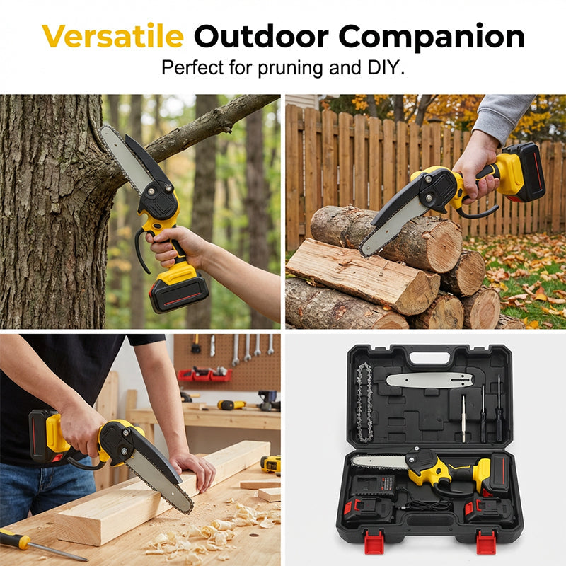 🔥Ergonomic Mini Electric Saw with Safety Lock, Cordless Portable Cutting Tool for Wood DIY Craft