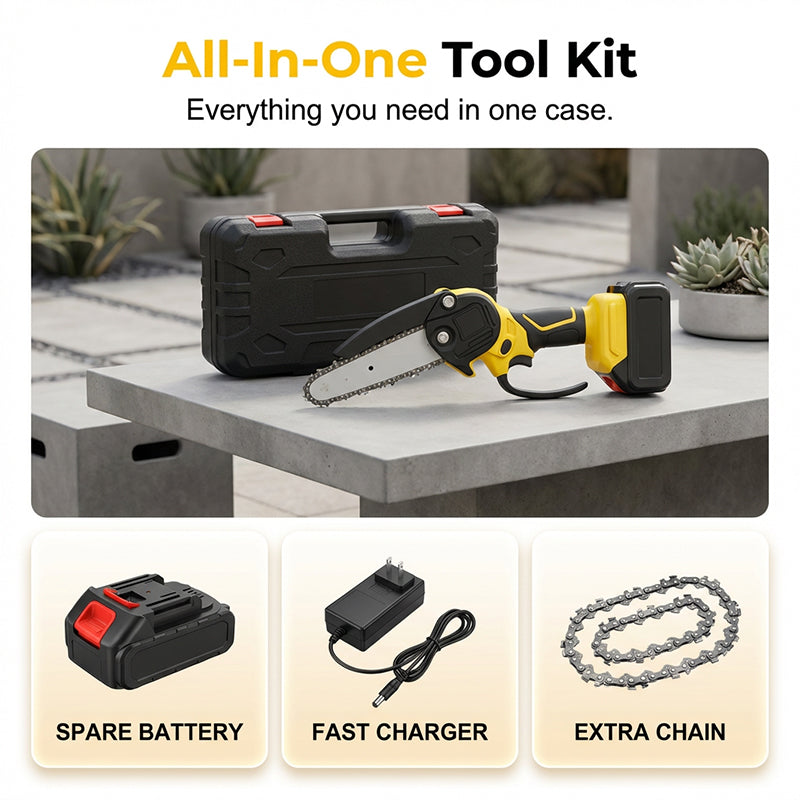 🔥Ergonomic Mini Electric Saw with Safety Lock, Cordless Portable Cutting Tool for Wood DIY Craft